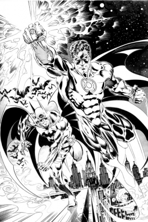 Batman Green Lantern commission for  Anneau definitive file copia