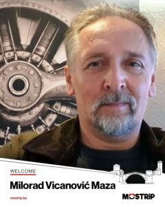 Milorad Vicanović Maza prvi je gost 11. Mostarskog strip vikenda